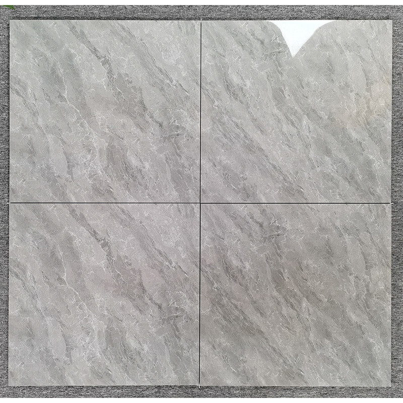 Gray Marble Polished Porcelain Tile High Glossy for Interior Living Room Kitchen