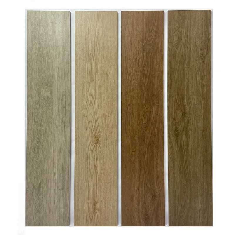200*1000mm Wood Effect Porcelain Floor Tiles Decoration Bathroom Brown Fashion