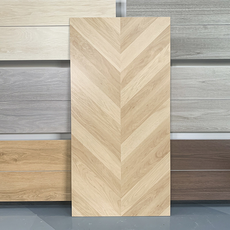 600*1200mm Wood Effect Porcelain Tiles Non Slip Glazed For Living Room