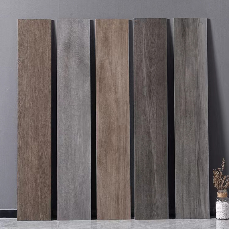 200x1200mm Glazed Matt Wood Grain Porcelain Tile Brown Grey Indoor Wooden Look Antique