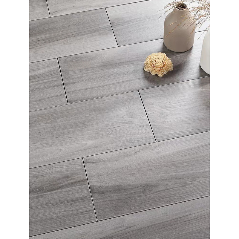 200x1200mm Glazed Matt Wood Grain Porcelain Tile Brown Grey Indoor Wooden Look Antique