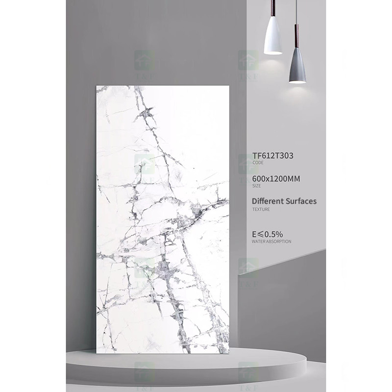 Luxury 600x1200 Matt Glazed Porcelain Tiles Marble Stone Look Porcelain Rustic Tiles