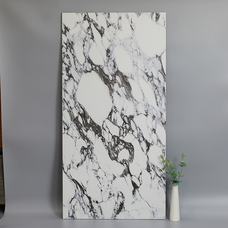 Non Slip Porcelain White Floor Tile Matte Glazed Marble Porcelain Floor Tile