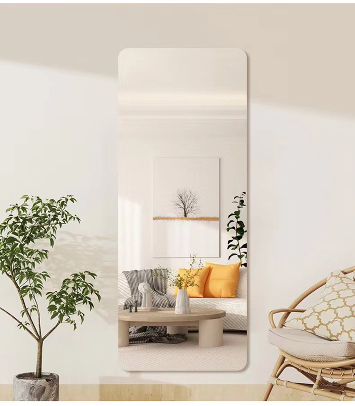 Barber Hair Salon Black And Gold Large Floor Upright Mirror For Salon Station