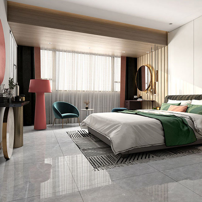 Anti Fouling Full Body Polished Glazed Porcelain Flooring Wall Tiles For Living Room