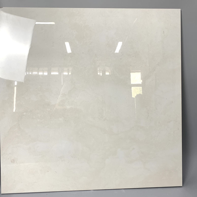 600x600mm Full Body White Color Polished Glazed Marble Flooring Wall Tiles Anti Slip