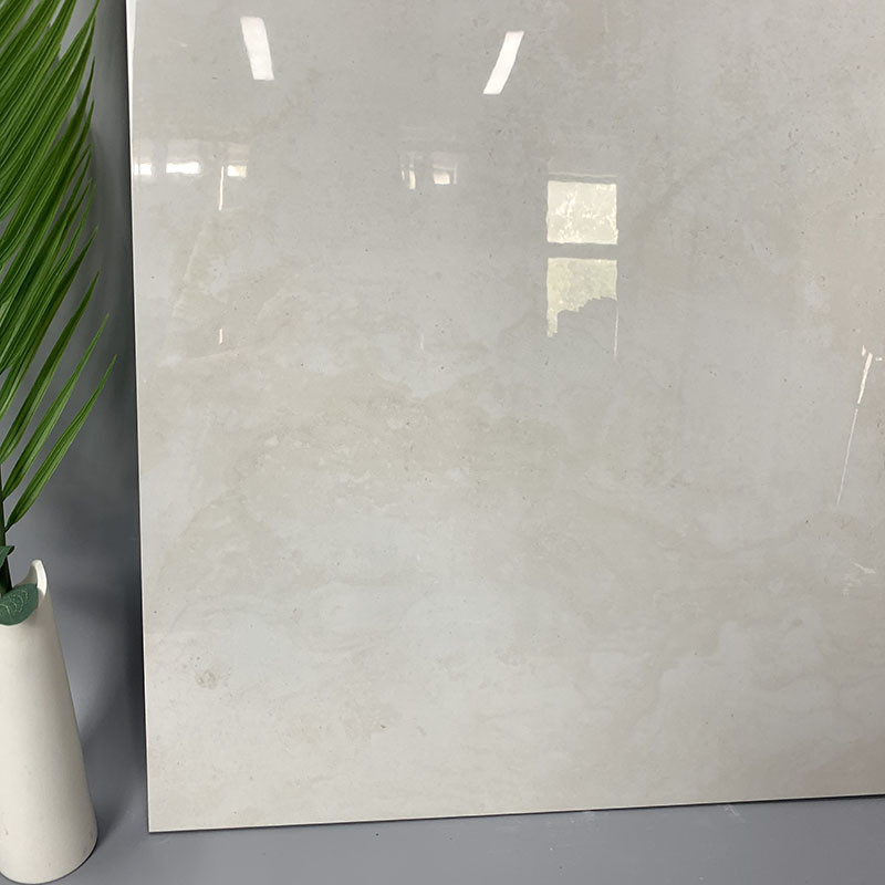 600x600mm Full Body White Color Polished Glazed Marble Flooring Wall Tiles Anti Slip