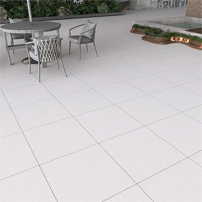 Gray R12 Matte Surface Rustic Outdoor Porcelain Floor Tile Non Slip