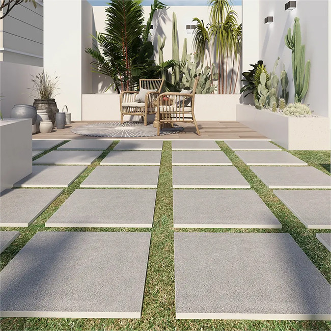 Full Body Heat Resistant 2CM Thickness Natural Stone Tiles Outdoor Floor Exterior