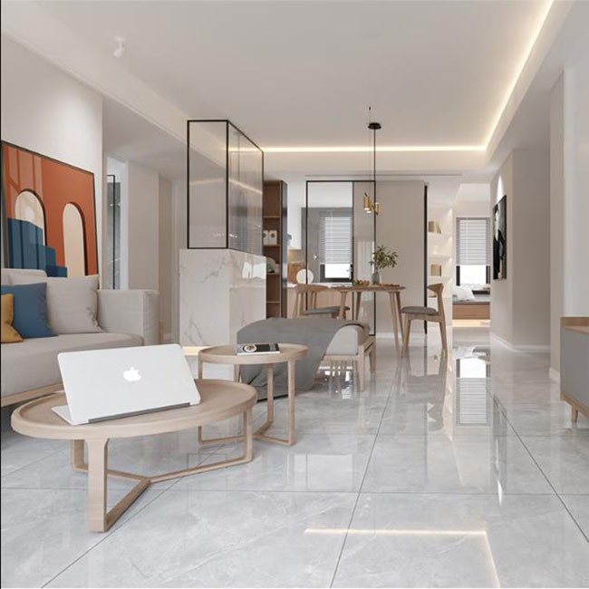 Foshan Porcelain Marble Floor Tiles 60*60 Acid Resistant Full Body Tiles