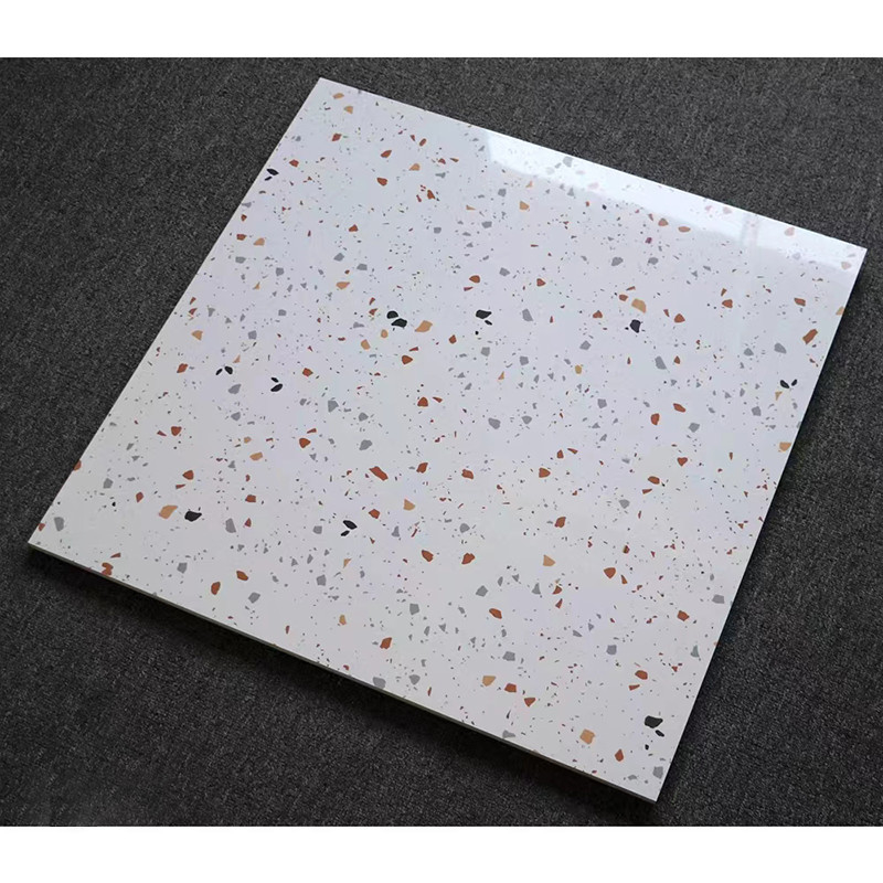60x60cm High Gloss Polished Glazed Terrazzo Tiles For Living Room Kitchen Bathroom Wall Floor