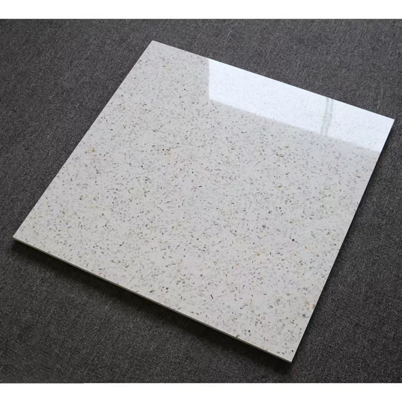 60x60cm High Gloss Polished Glazed Terrazzo Tiles For Living Room Kitchen Bathroom Wall Floor