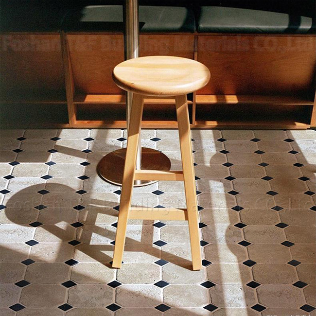 300X300mm Non Slip Floor Tiles Natural Cave Stone Mosaic Clem Stone Hotel Do Old Octagon
