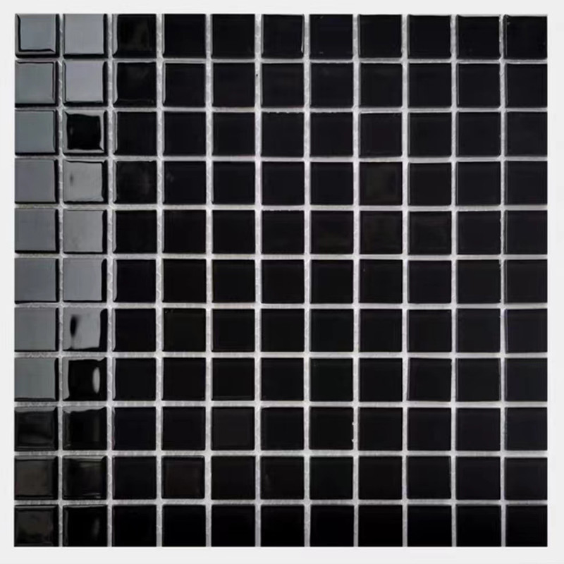 300x300mm Crystal Glass Mosaic Floor Wall Tile For Bathroom Swimming Pool Kitchen Backsplash