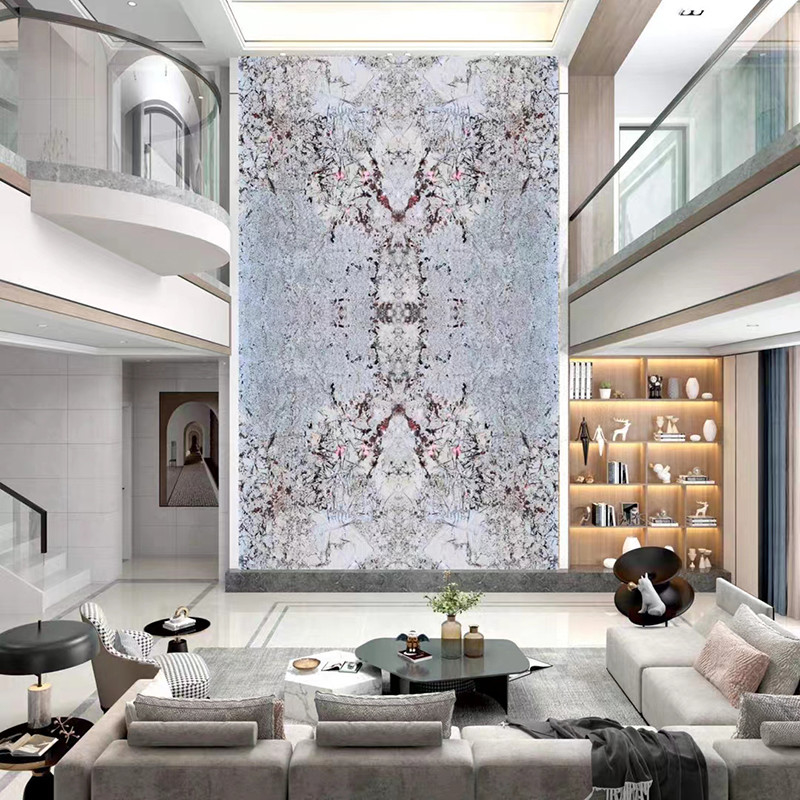 Luxury Natural Quartzite Stone Slab Hotel Villa Living Room Wall Decor Kitchen Countertop