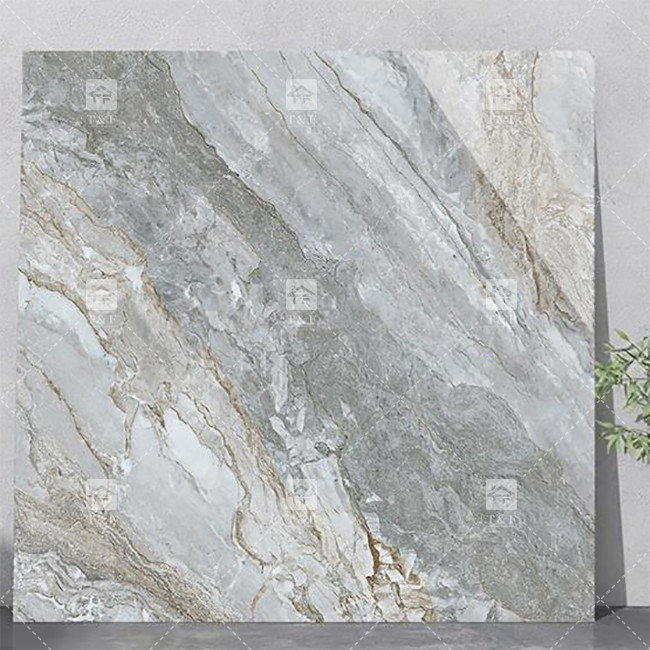 Luxury Full Body Marble High Glossy Porcelain Glazed Tiles For Living Room