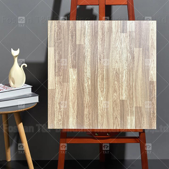 600x600mm Full Body Rustic Floor Tiles Wooden Texture Surface Non Slip Porcelain Tiles