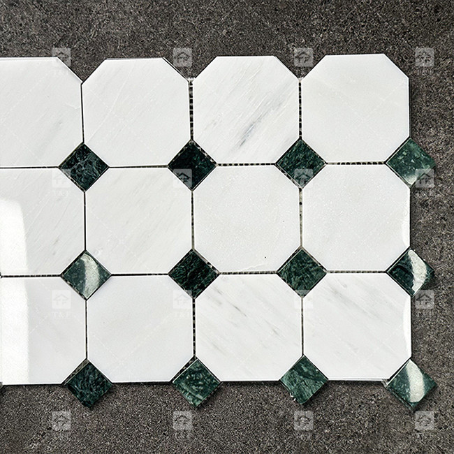 Classic Carrara Natural Marble Stone Mosaic Porcelain Tiles For Floor And Wall
