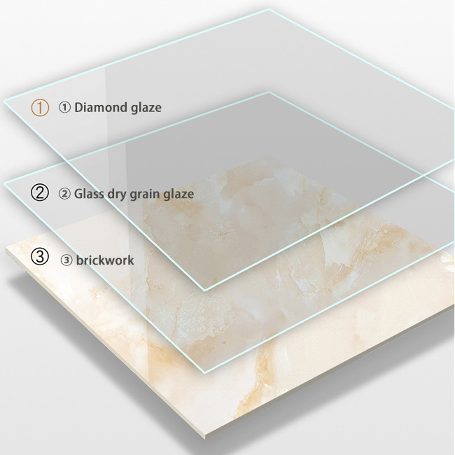 Anti Slip Full Glazed Porcelain Tile 800x800mm Diamond Living Room Floor Tile Jade Noble