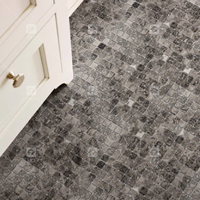 Natural Marble Stone Mosaic Tile Bathroom Floor Tile Fish Pond Tile Antique Background Wall