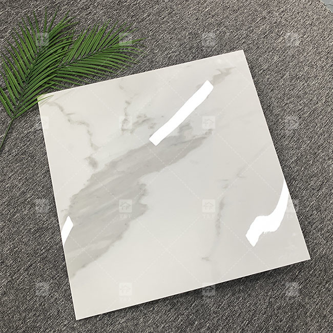 600x600mm High Glossy Polished Glazed Tile For Floor Standard White Marble Porcelain Tiles