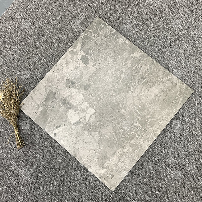 Full Body Marble Look Porcelain Rustic Tile Gray Color For Interior Floor And Wall