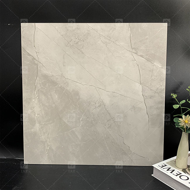 Full Body Marble Look Porcelain Rustic Tile Gray Color For Interior Floor And Wall