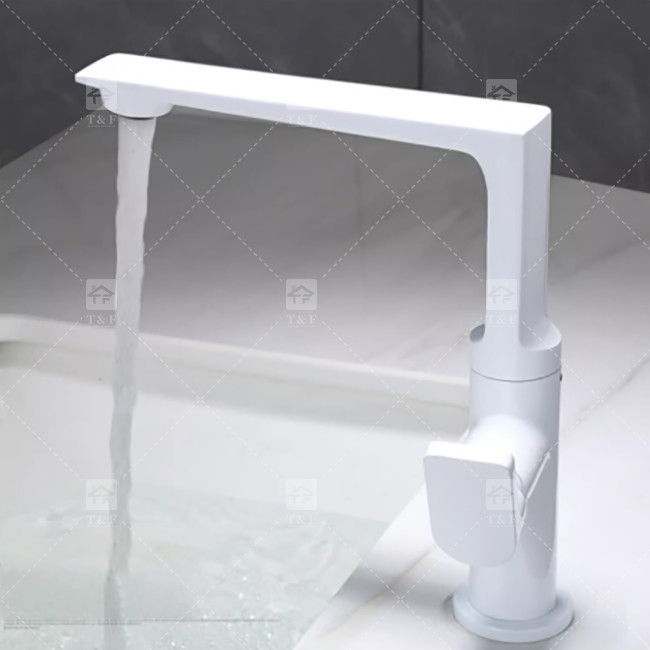 Brushed Gold Basin Faucet Hot And Cold Copper Wash Hands And Face Black Shampoo Table Basin Faucet Rotating