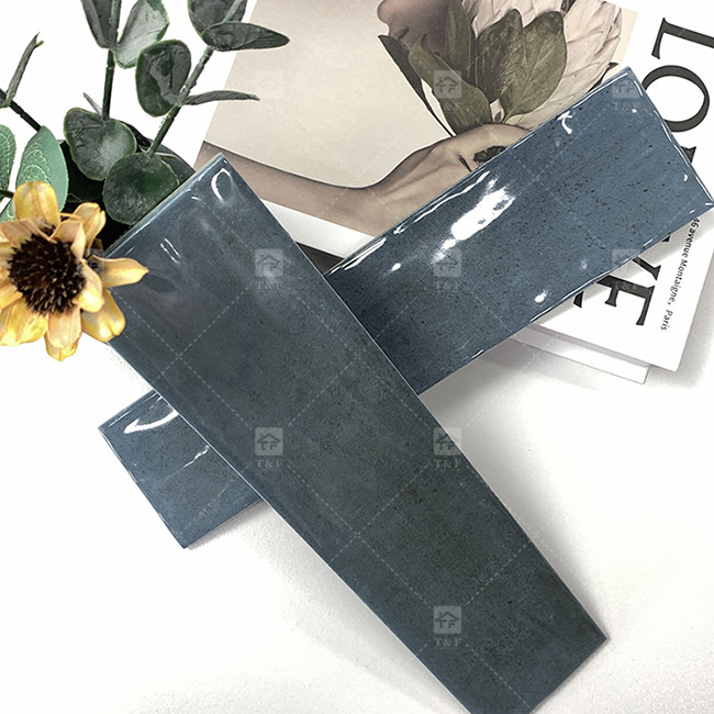 75x300mm Wavy Glossy Glazed Porcelain Subway Tile Restaurant Backsplash Kitchen Bathroom Shower Wall  Tile