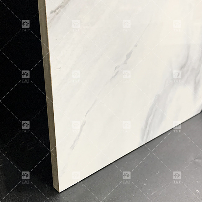Panda White Marble Look Porcelain Tiles 600x1200mm Slab For Living Room Wall Decor Luxury Stone For Malls