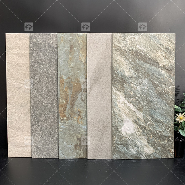 300x600mm Matte 3D Ceramic Tiles Exterior Wall Decoration Porcelain Tiles  For Wall