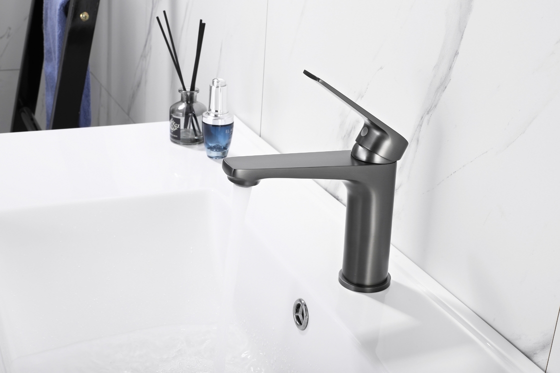 1 Hole Counter Top Wash Basin Taps 13L/Mins Hot Cold Water Desk Mounted