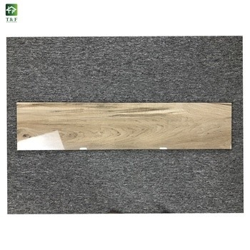 Gloss Surface Wood Porcelain Floor Tiles 10mm Thickness Outdoor Decoration