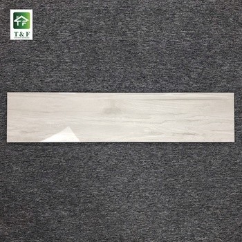 Gloss Surface Wood Porcelain Floor Tiles 10mm Thickness Outdoor Decoration