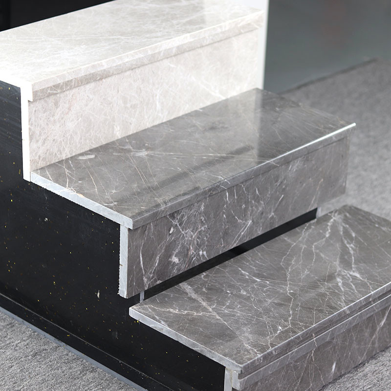 Contemporary Porcelain Staircase Tiles Black Color Non Slip House