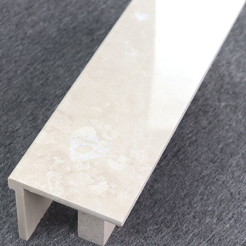 Light Yellow Interior Marble Stairs Decorative  0.5% Water Absorption