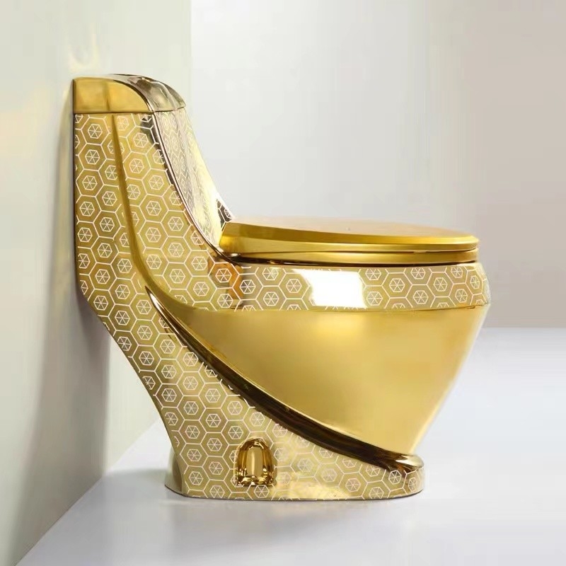 Floor Mounted ODM Bathroom Toilet Bowl One Piece Ceramic Toilet Commode 3L / 6L Flushing