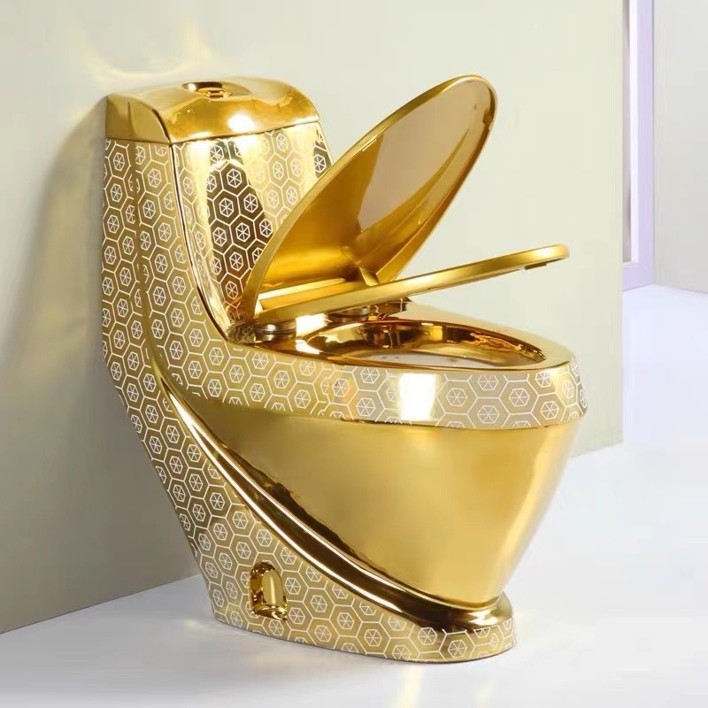 Floor Mounted ODM Bathroom Toilet Bowl One Piece Ceramic Toilet Commode 3L / 6L Flushing