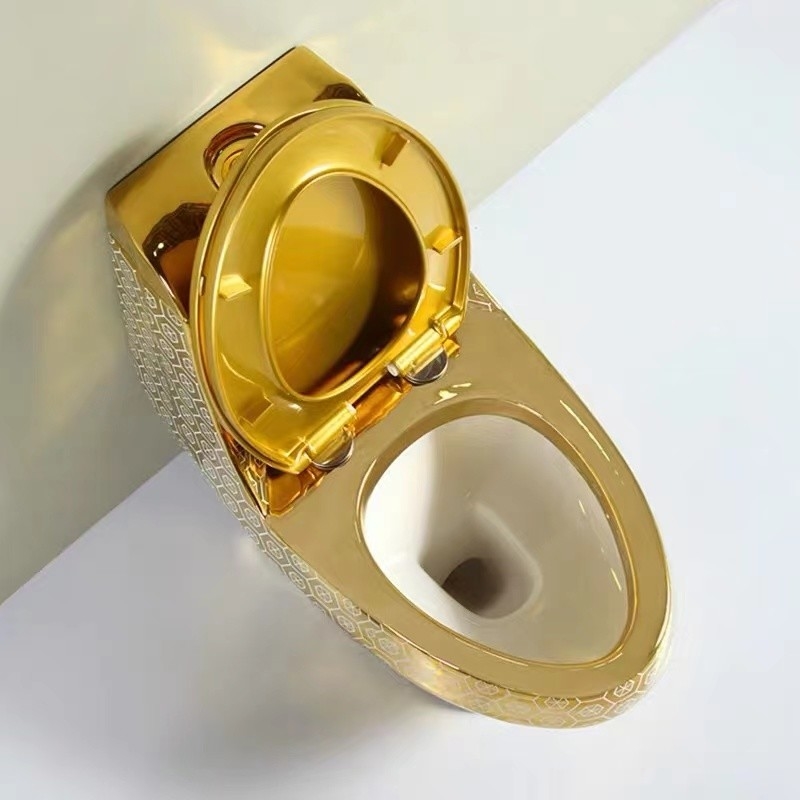 Floor Mounted ODM Bathroom Toilet Bowl One Piece Ceramic Toilet Commode 3L / 6L Flushing