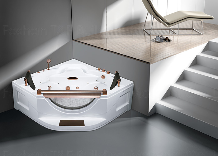 Portable Whirlpool Massage Bathtub 2 people Corner Installation