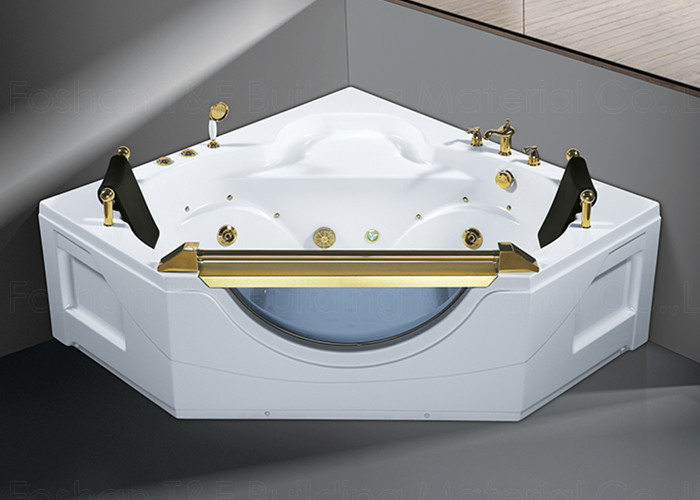 Portable Whirlpool Massage Bathtub 2 people Corner Installation